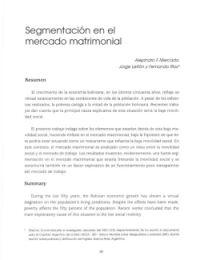 Segmentación en el mercado matrimonial