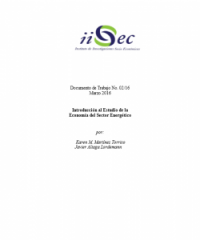 Introducción al Estudio de la  Economía del Sector Energético