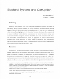 Electoral Systems and Corruption