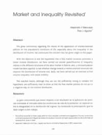 Market and Inequality Revisited