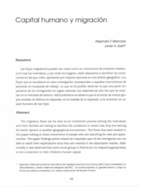 Capital humano y migración