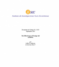 The Effectiveness of Foreign Aid  in Bolivia