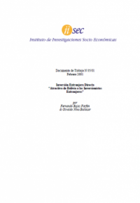 Inversión Extranjera Directa 