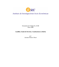 Caudillos, Estado de Derecho y Constituciones en Bolivia