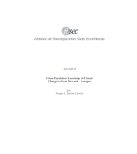 Urban Population Knowledge of Climate Change in Costa Rica and Nicaragua
