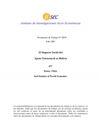 El Impacto Social del Ajuste Estructural en Bolivia