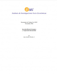 Inversión Directa Extranjera y Cooperación Internacional