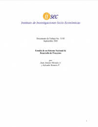 Estudio de un Sistema Nacional de Desarrollo de Proyectos