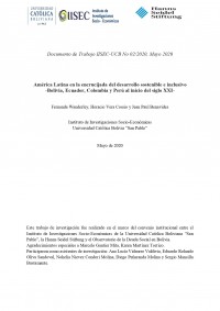 América Latina en la encrucijada del desarrollo sostenible e inclusivo -Bolivia, Ecuador, Colombia y Perú al inicio del siglo XXI-