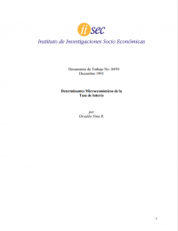 Determinantes microeconómicos de la tasa de interés