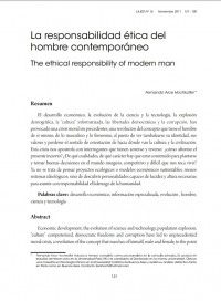 La responsabilidad ética del hombre contemporáneo