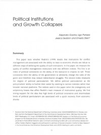 Political Institutions and Growth Collapses
