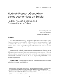 Hodrick-Prescott, Goodwin y ciclos económicos en Bolivia