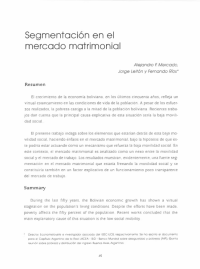 Segmentación en el mercado matrimonial