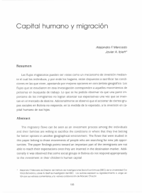 Capital humano y migración