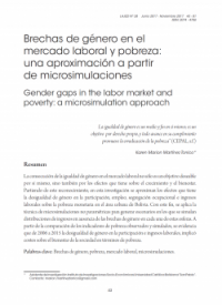 Brechas de género en el mercado laboral y pobreza: una aproximación a partir de microsimulaciones