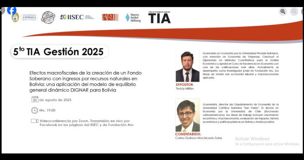 5to Taller de Investigación Aplicada TIA 2025 | Instituto de ...